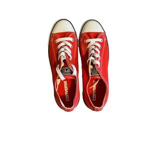 Converse Chuck Taylor All Star Red Low-Top Sneakers Size 7 Casual Shoes